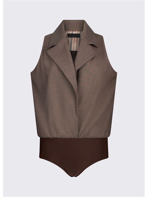 Gilet body in tessuto mélange LIU JO | CA6127T577A/P9578